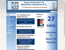 Tablet Screenshot of gcec.com.mx